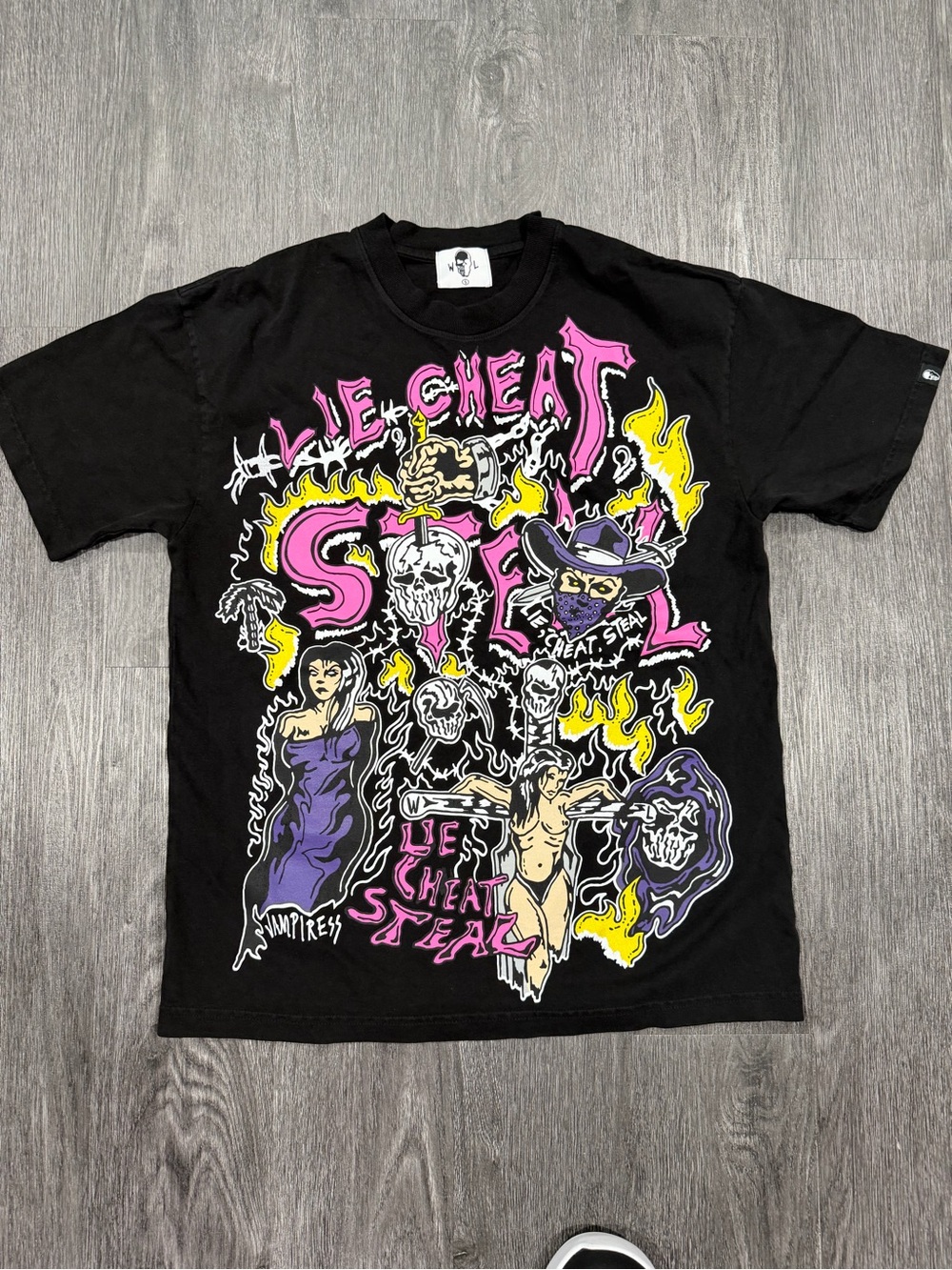 Warren Lotas “Lie Cheat Steal” T-shirt